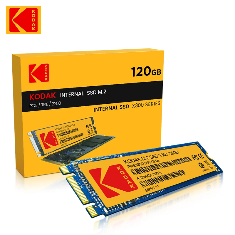 

Kodak Internal Gaming SSD Solid State Drive X300 Series M.2 SSD Pcie / Trie / 2280 Solid State Drive 120GB 240GB 480GB 960GB