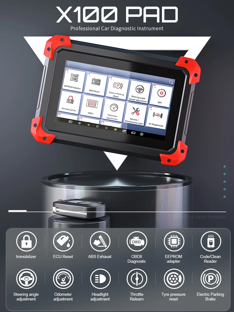 OBD2 XTOOL X100 PAD x100 pro pro2 Авто ключевой программист X 100 площадку с EEPROM адаптер Поддержка