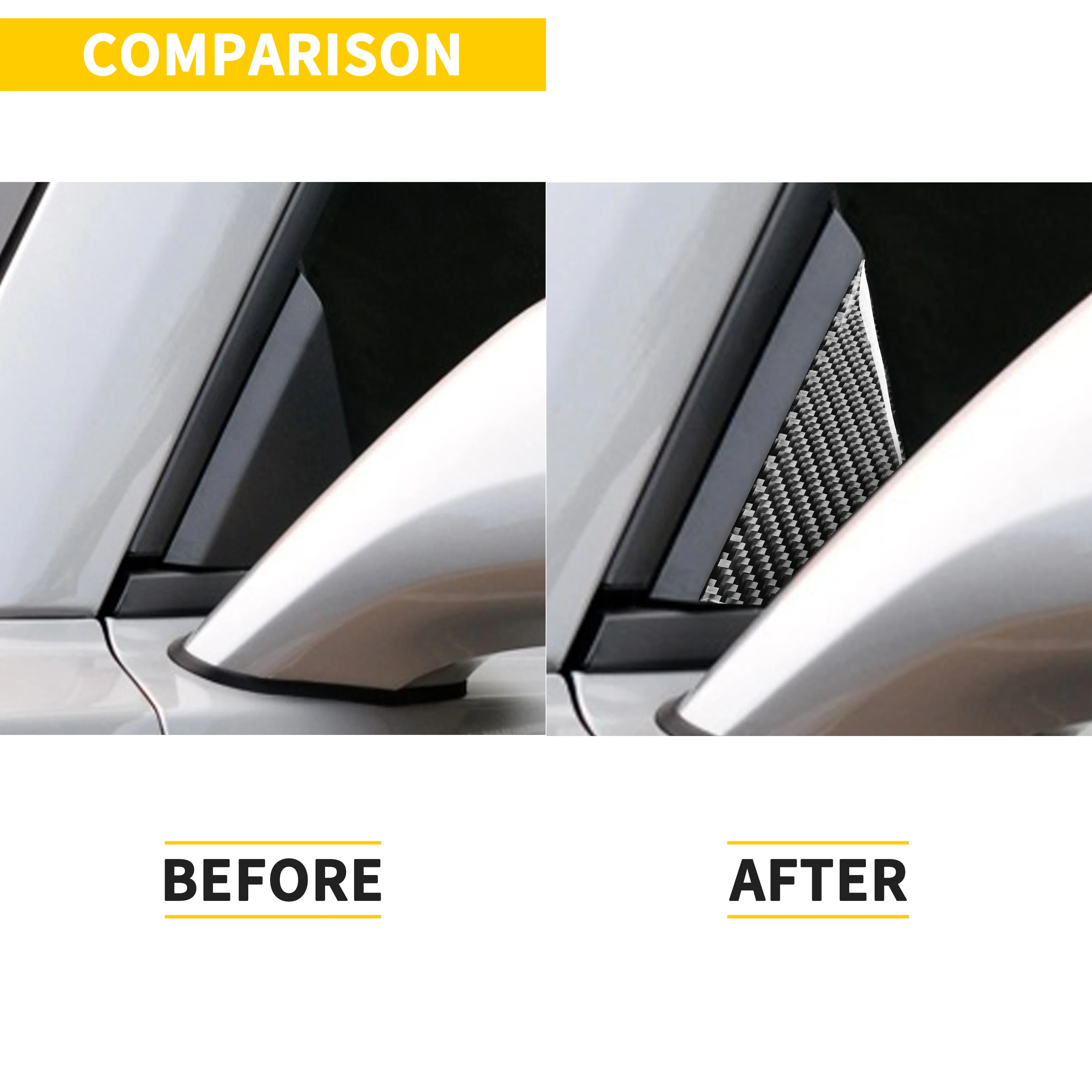 RRX Auto A-pillar треугольная угловая крышка наклейка для автомобильного окна дверная