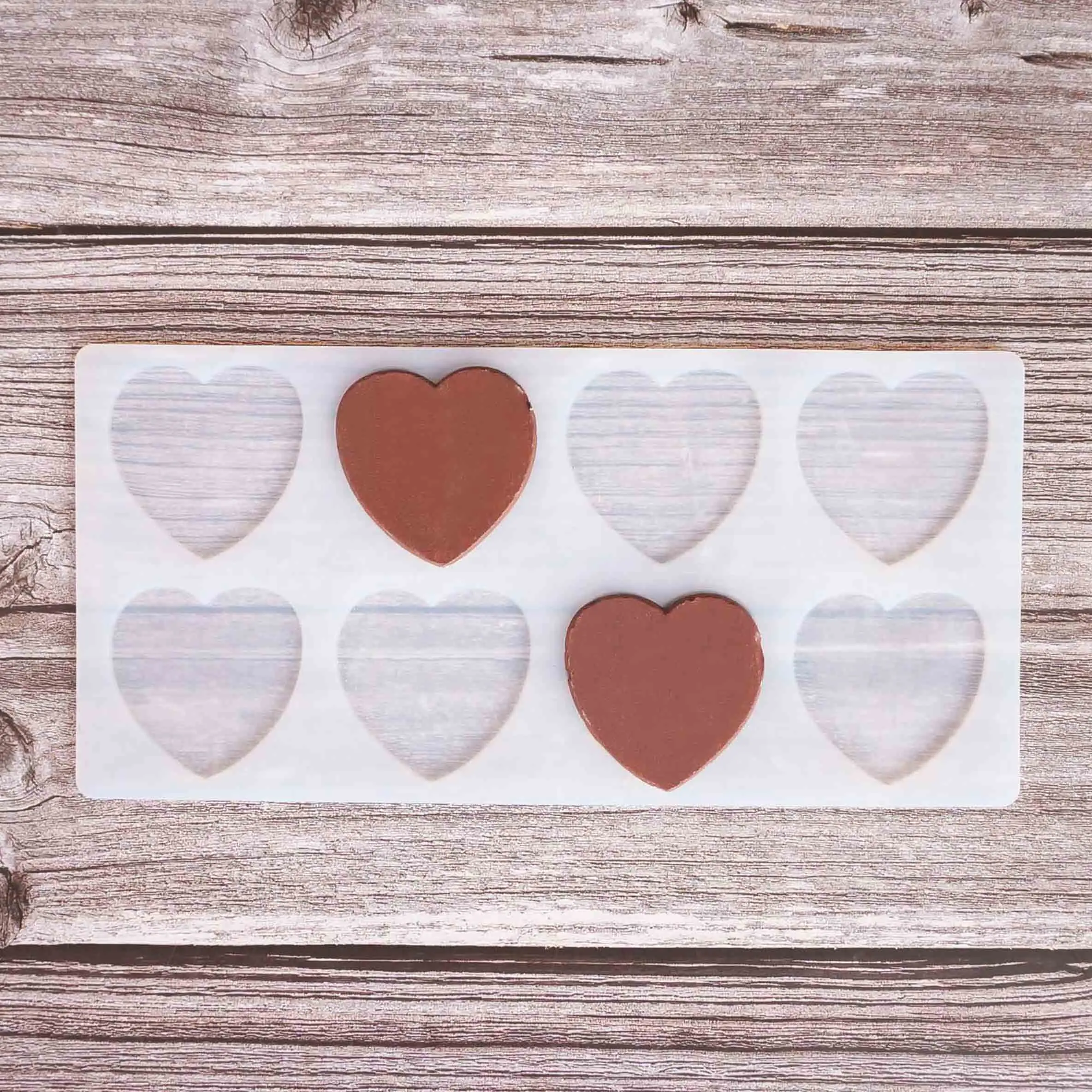 Формочка для шоколада в форме сердца инструменты украшения тортов силиконовая