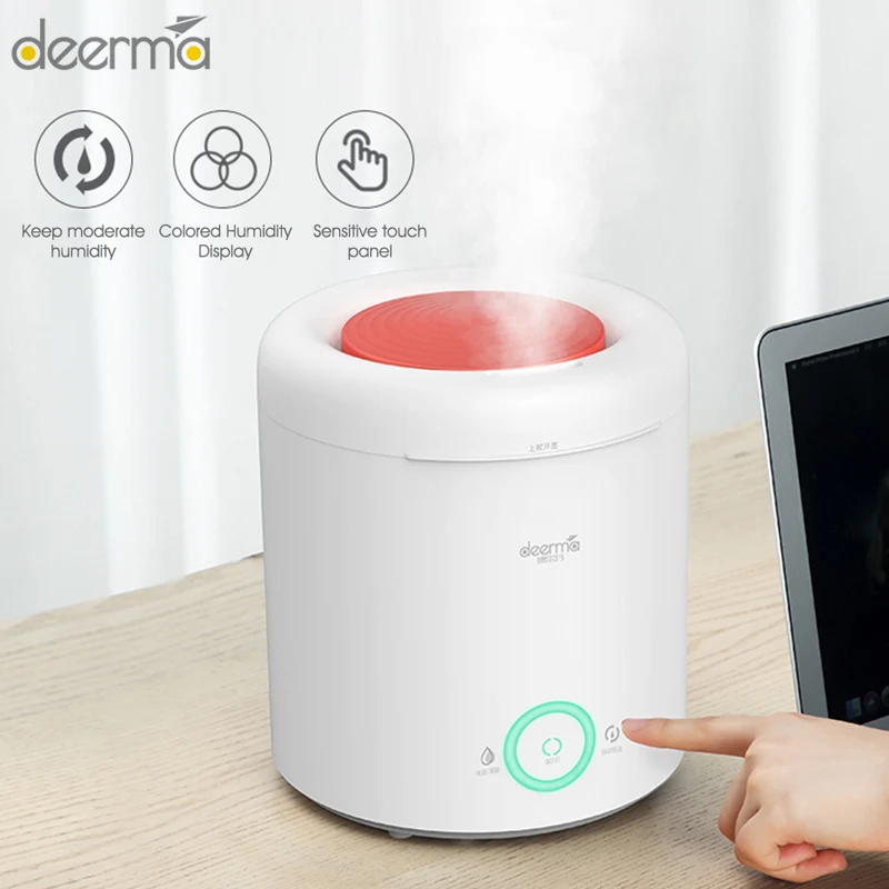 

Deerma 2.5L Air Humidifier Large Capacity Add Water Easily DEM-F300 Household Mute Home Office Aromatherapy Humificador