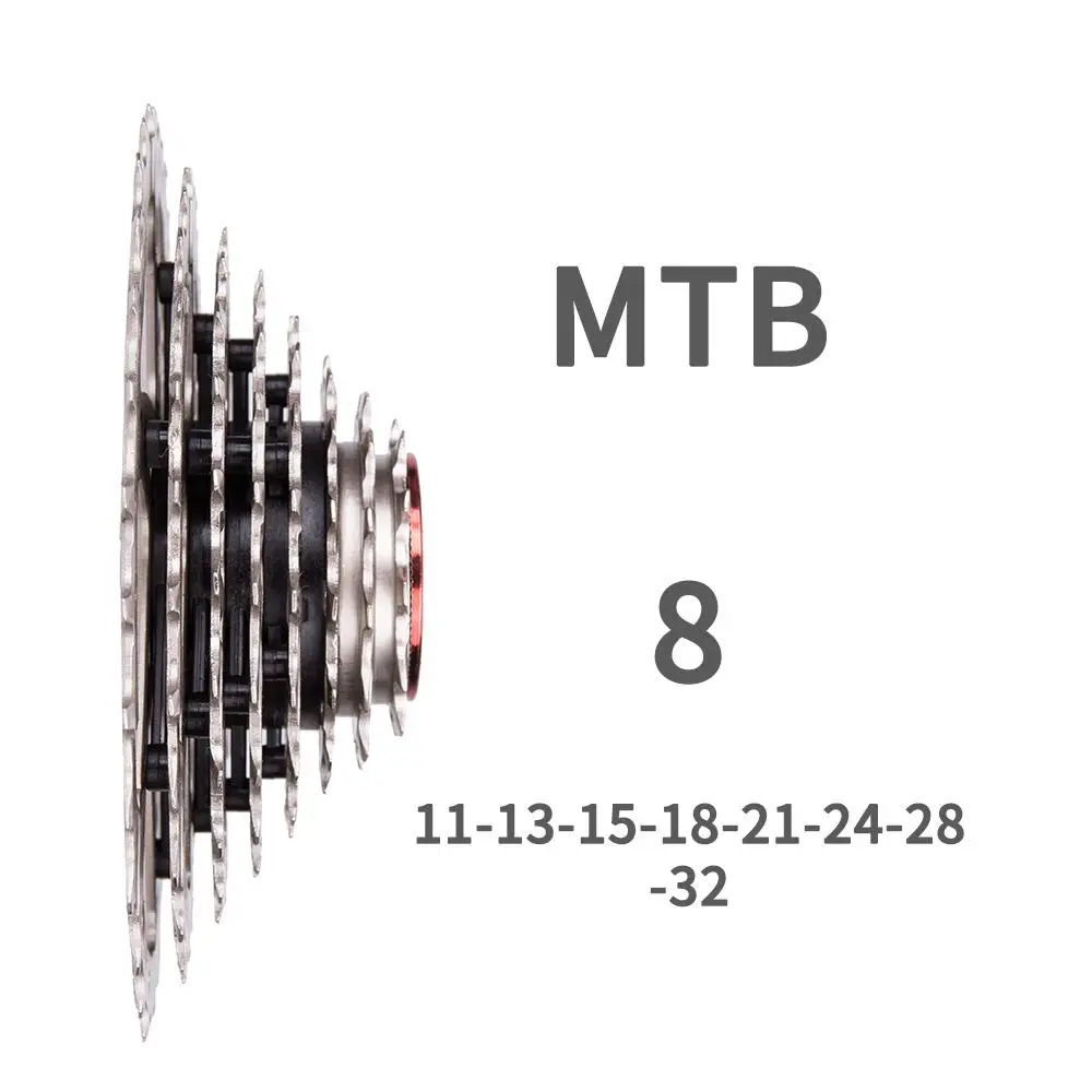 8 скоростной 11 32T MTB велосипедный Кассетный горный велосипед стальной s 8v K7