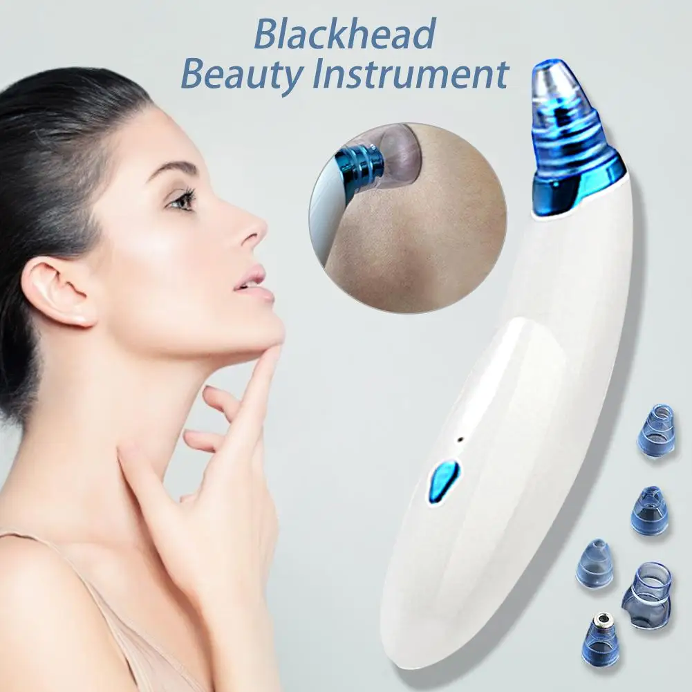 Электрический вакуумный отсос для угрей пор лица с 5 зондами удаления