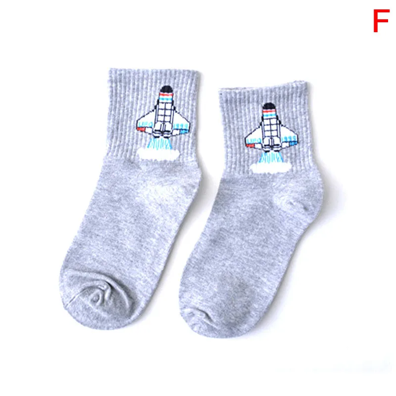 

Funny Casual Style Unisex Couple Breathable Soft Socks Black Stripe Print Hip Hop Street Skateboard Socks Mid Tube For Women Men