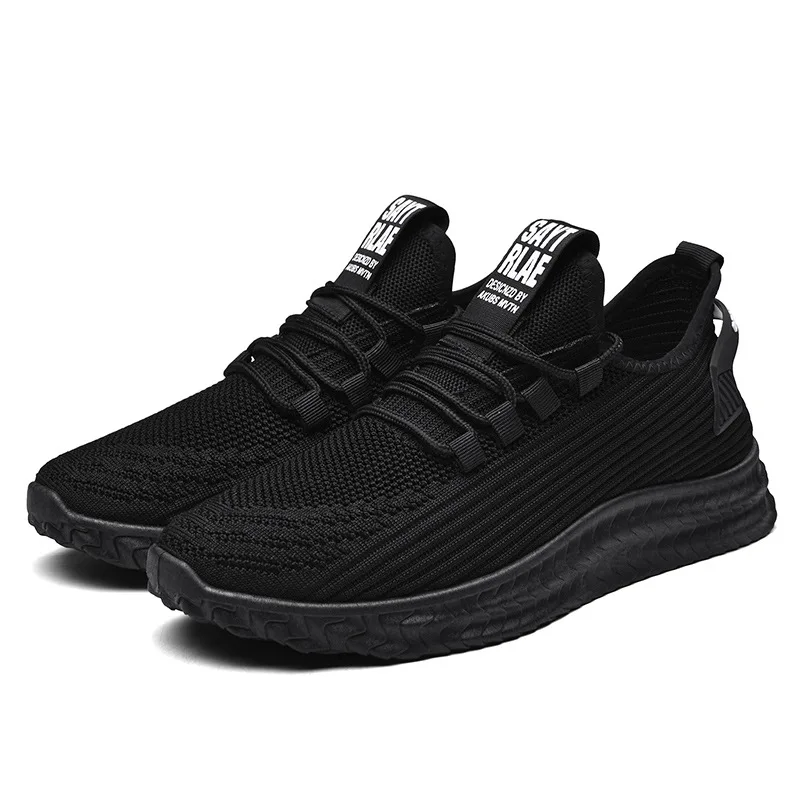 

Spring 2020 Recreational Shoe Flew Woven Men 's Shoes Breathable Men Running Shoes Sneakers Students Trend of Outdoor Shoes