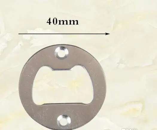 20 штук Нержавеющая сталь открывалка для бутылок часть с потайной отверстия
