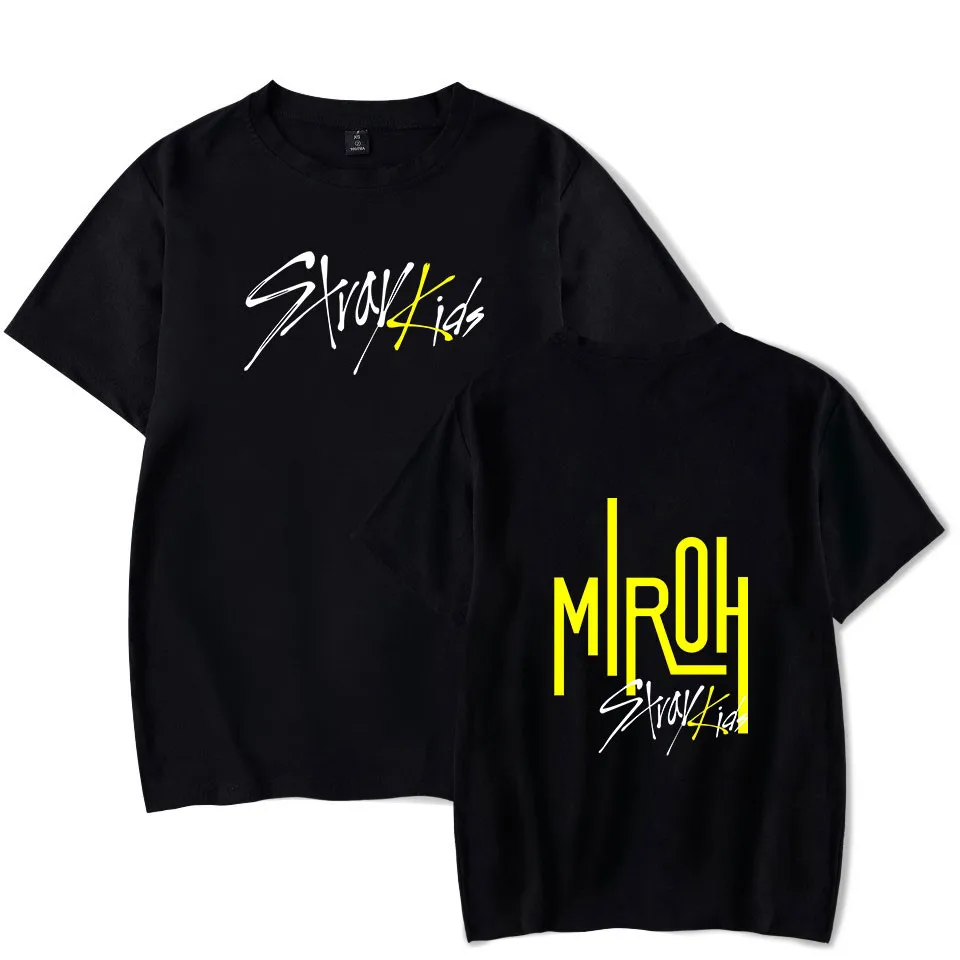 Kpop Stray Kids Fans Support T Shirt Women Men StrayKids I am WHO Album T-Shirt T Shirts Hip Hop Summer Short Sleeve Tshirt Tops
