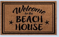 entrance floor mat non slip doormat welcome to the beach house door mat outdoor indoor rubber mat 18x30