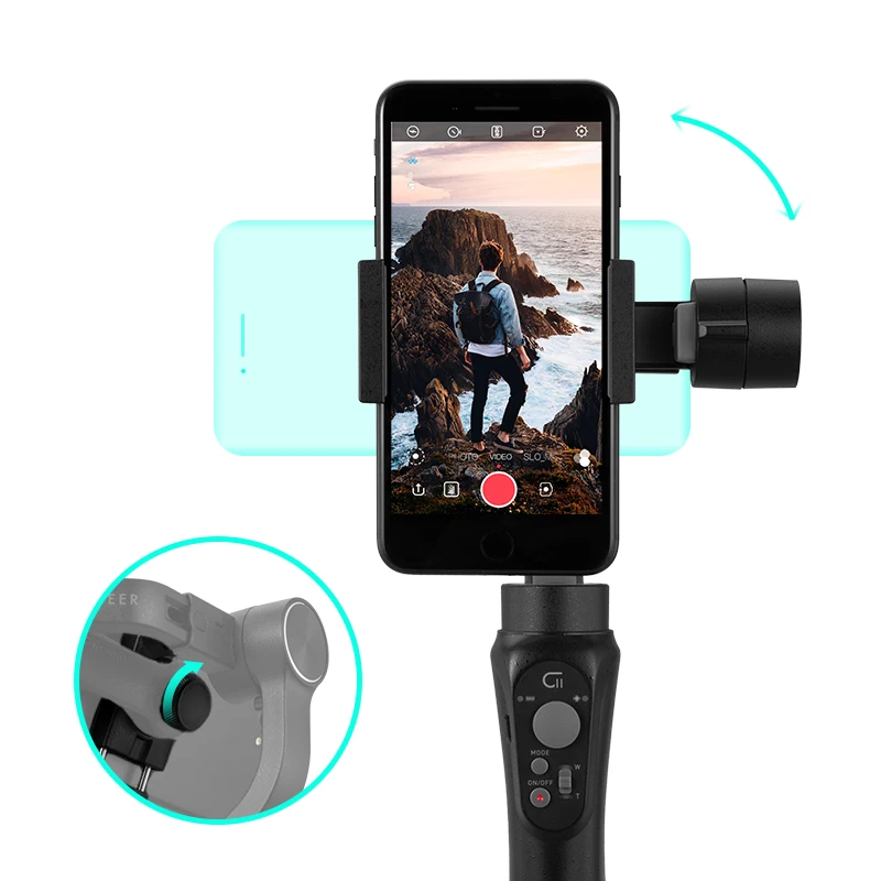 Ручной Стабилизатор для смартфона CINEPEER C11 3-осевой стабилизатор видеоблога