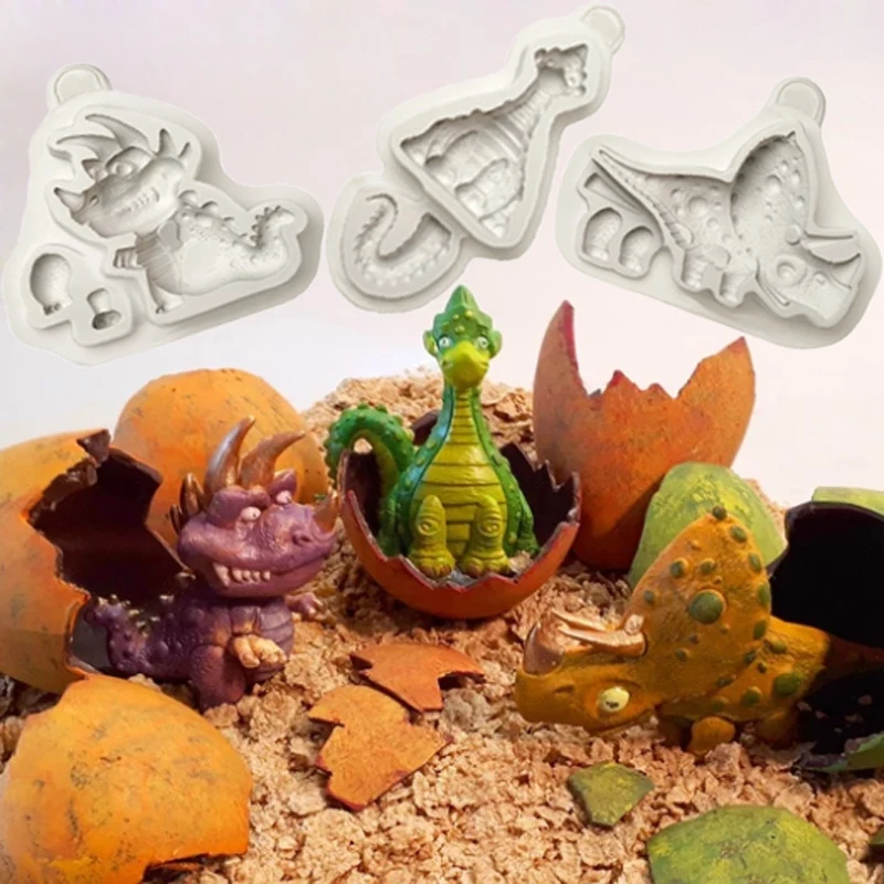 Формы для динозавров и трицератопс помадка украшения тортов инструменты