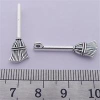 magic broom charm pendants jewelry making finding diy bracelet necklace earring accessories handmade 5pcs