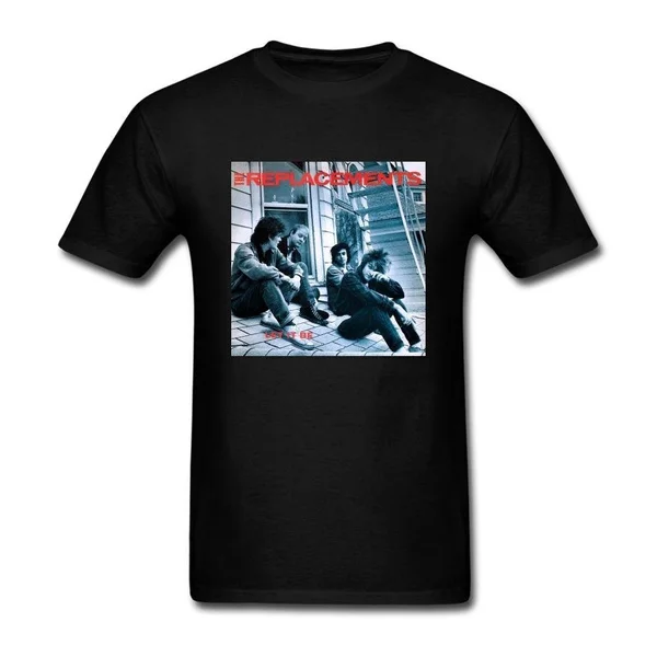 

Fashion Men's The Replacements Band Logo Let It Be T-shirt