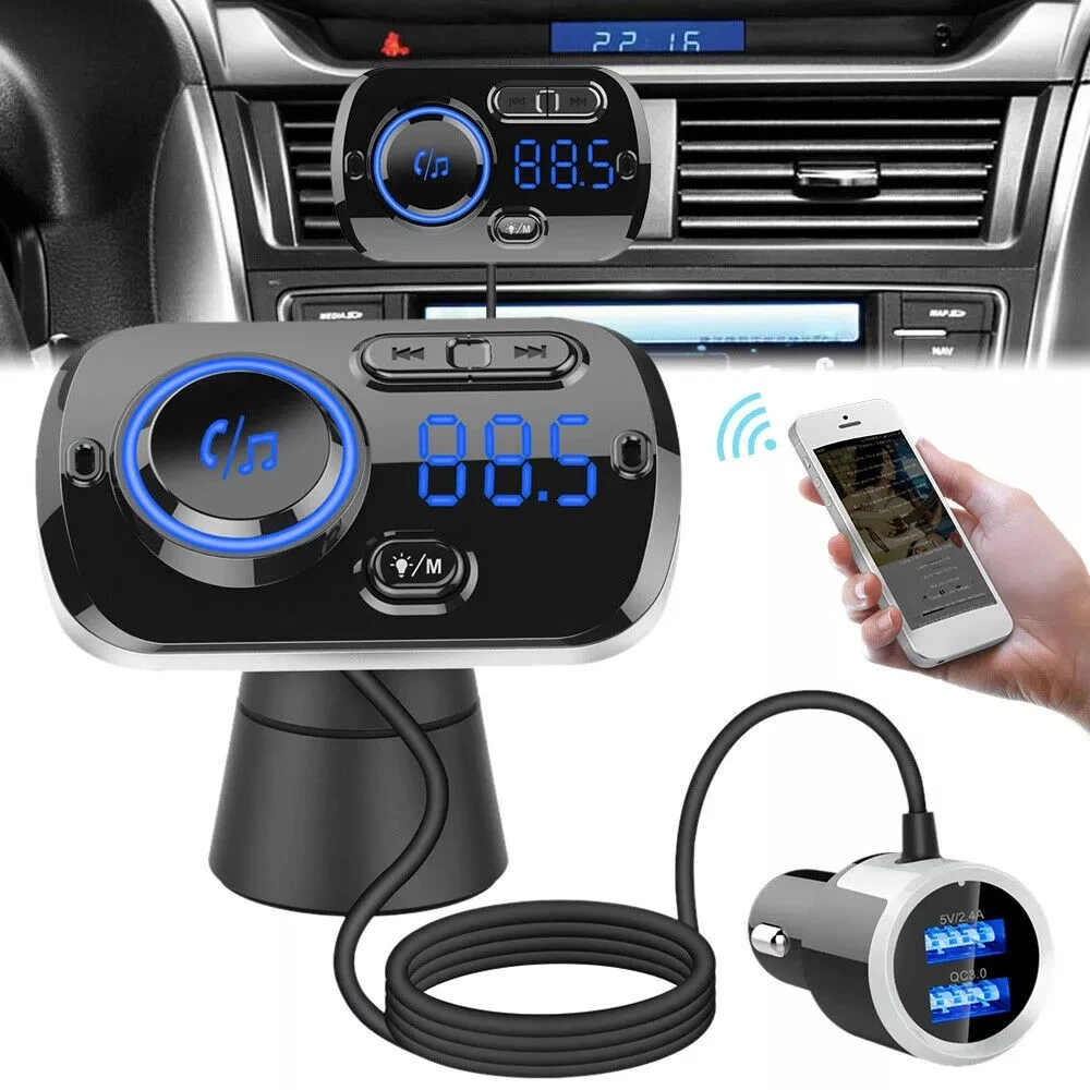 FM-трансмиттер автомобильный с поддержкой Bluetooth 2 USB-порта | Автомобили и мотоциклы