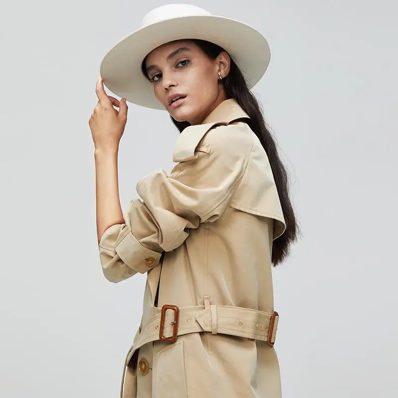 Женская модная одежда осенние длинные пальто женский цвет длинный рукав в