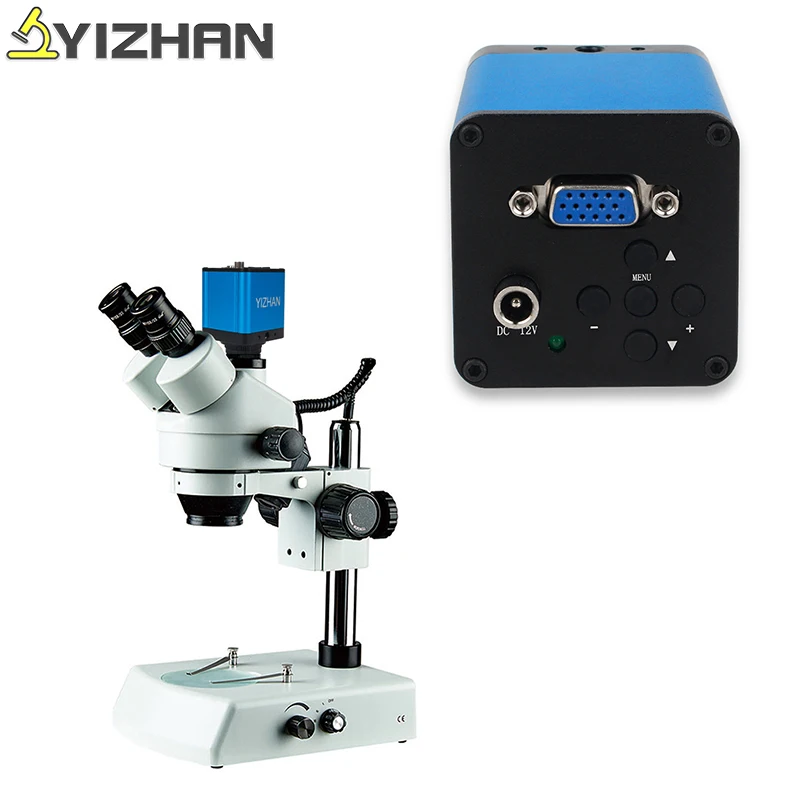 

Microscope Camera 1080P VGA 13MP Digital Video C-mount 1920X1080 Photographic Camera PCB Soldering Repair Jewelry Repair YIZHAN