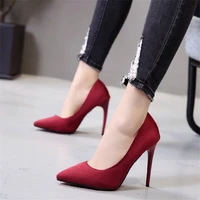 high heels 11cm pump shoes for women office big size 44 simple latest fashion for women stilletto shoes escarpins femme sexy