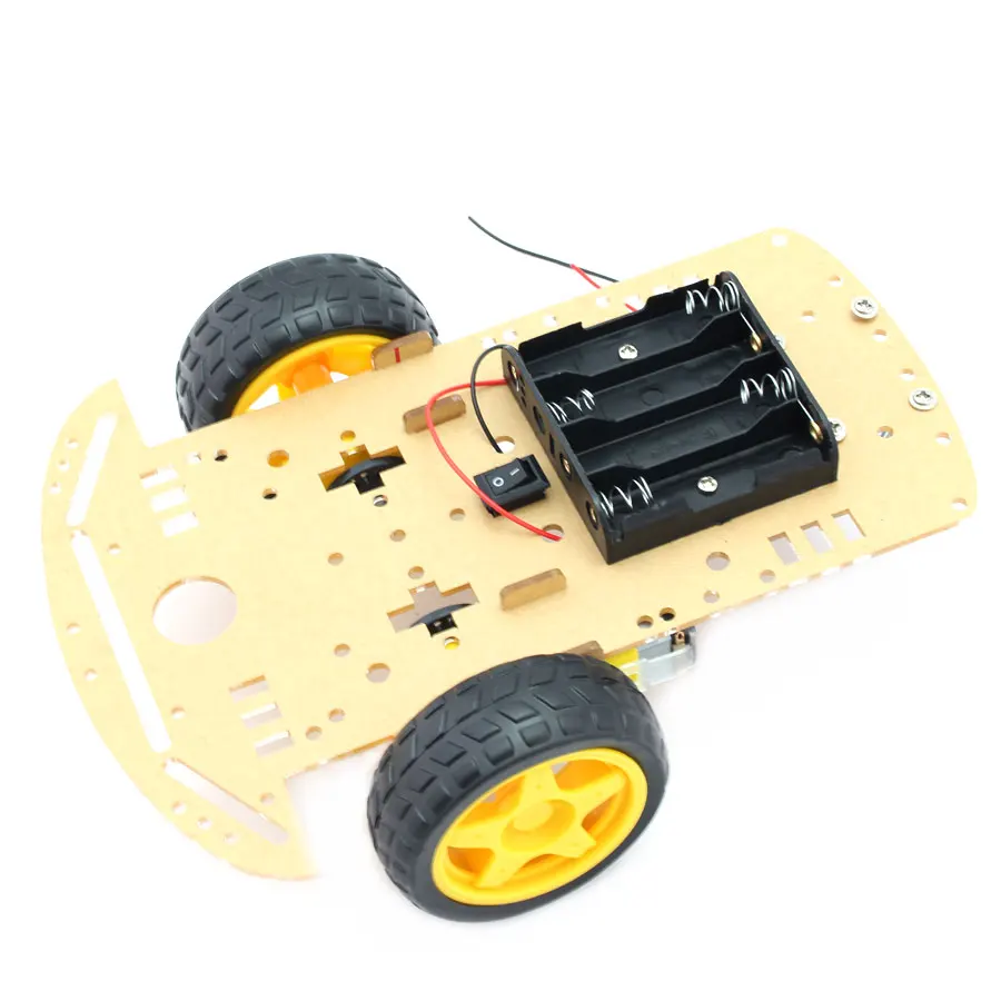 Для Arduino 2WD мотор умный робот автомобильный комплект шасси скорость кодер батарейный блок 2WD для Arduino Diy Электронный Робот автомобильный комплект
