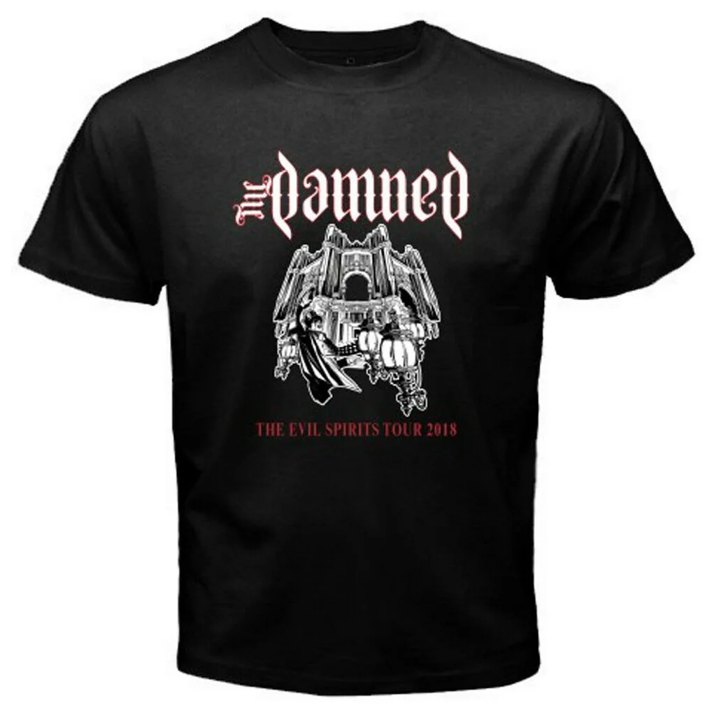 

New The Damned The Evil Spirits Tour 2018 Men's Black T-Shirt Size S To 3XL Men Clothes Tops TEE Shirt