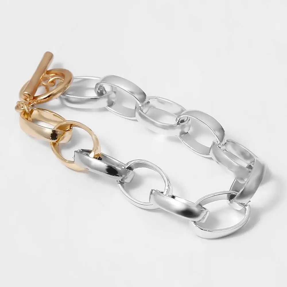 Женский браслет цепочка SHIXIN панк дизайн с кубинскими звеньями мода 2020 Ретро