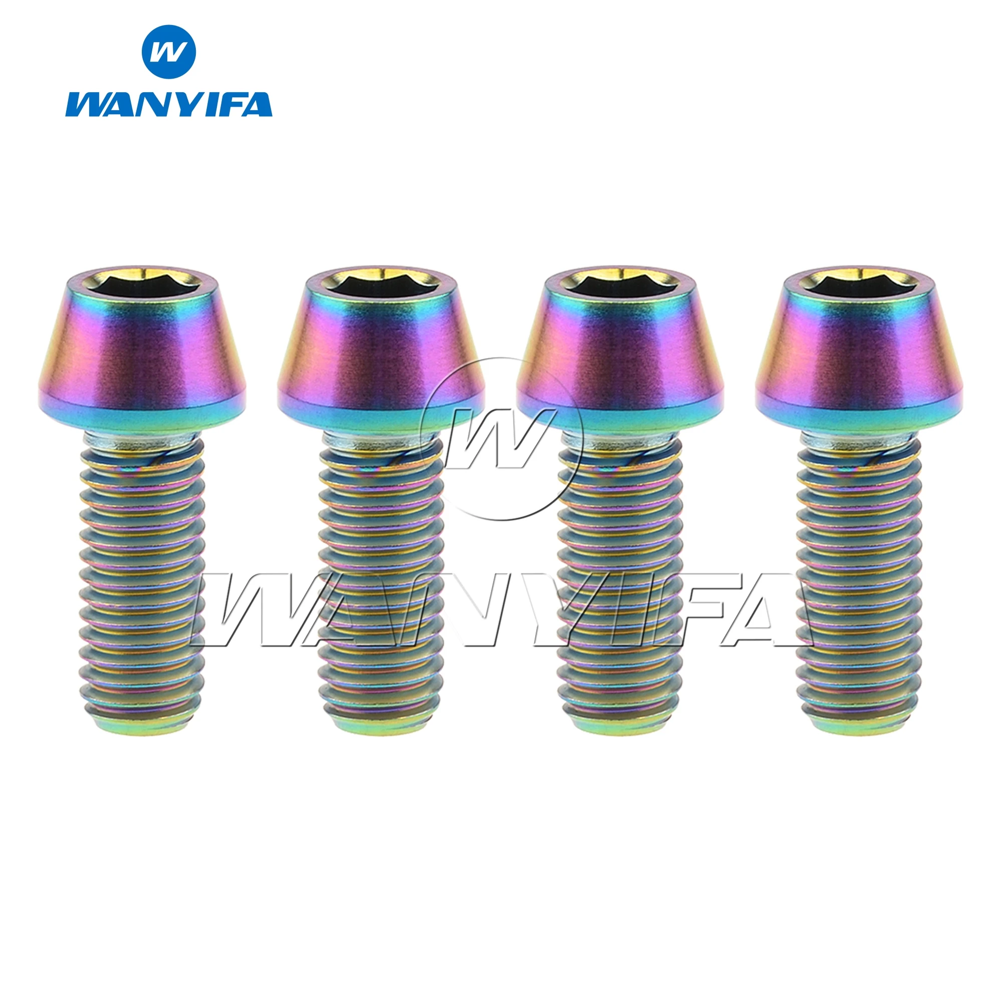 Титановый болт Wanyifa Ti M8X20mm Шестигранная головка Din912 винтовой велосипедный