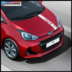 Наклейка на боковую юбку автомобиля s для hyundai i10- гоночный спортивный стиль полосы Авто тела индивидуальные наклейки Наклейка на городскую машину