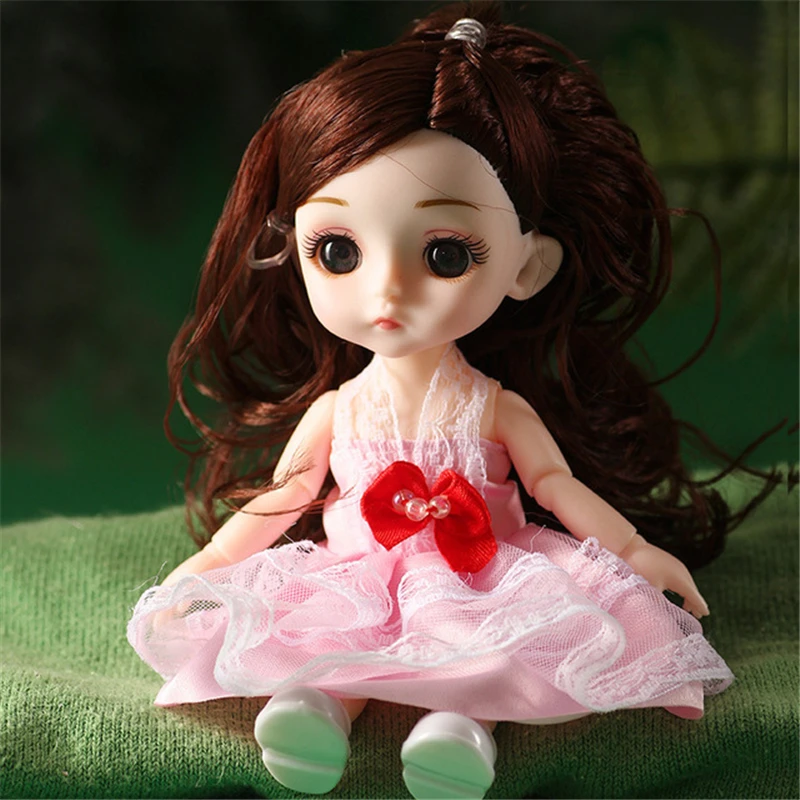 

Movable 13 Jointed 16cm 1/12 BJD Fashion Reborn Baby Doll Nude Body DIY Accessories Gift Toys for Children Girl