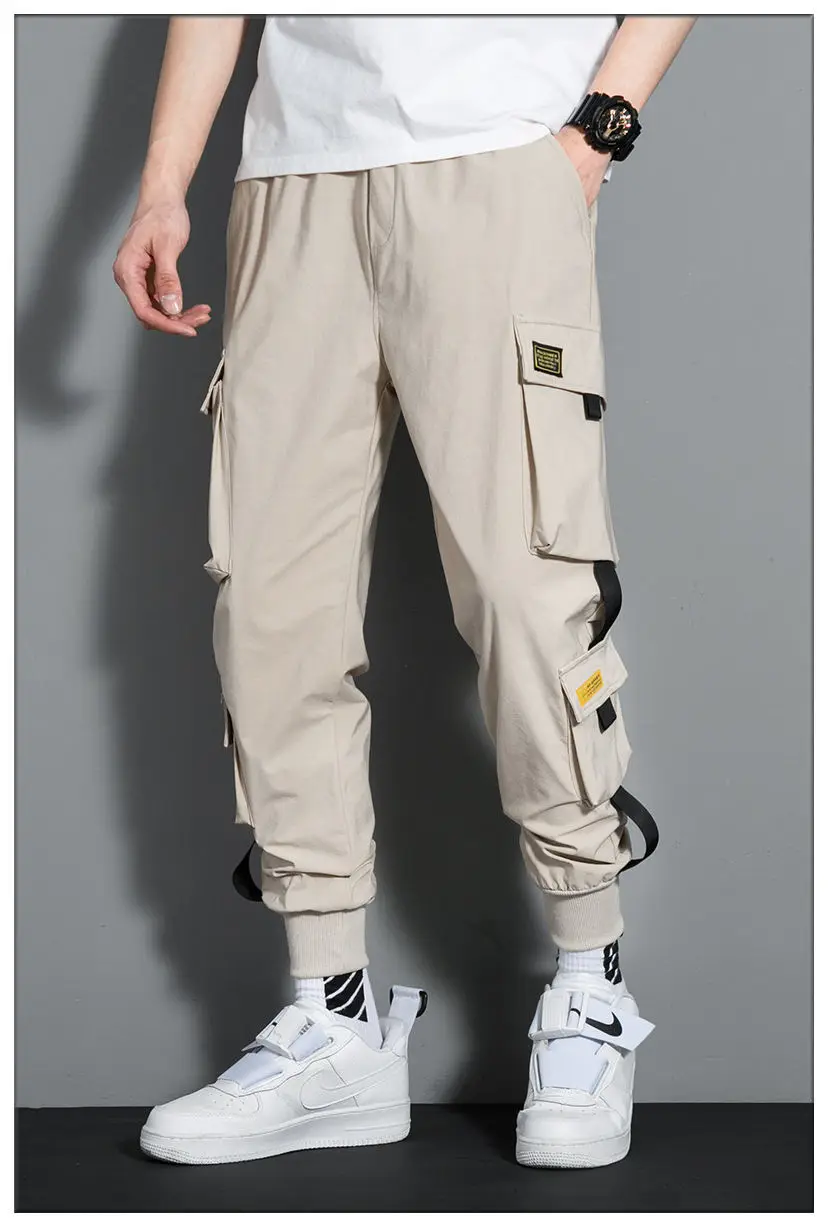 

Shorts, side pocket, strap, black, hip hop, running, street wear, 2021 XZ 106