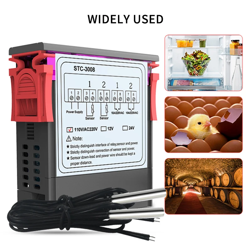 Цифровой инкубатор термостат с регулятором температуры-3008 Интеллектуальный