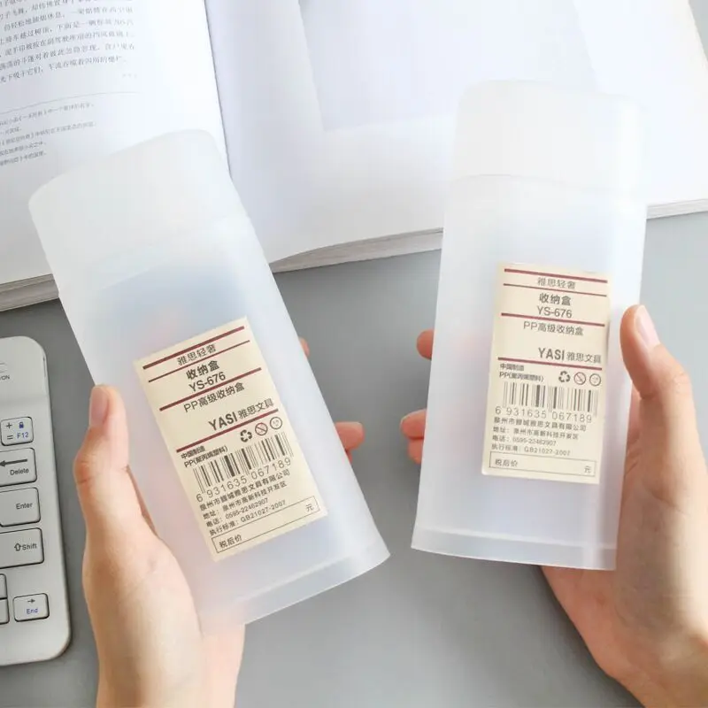 Creative Simple Series Portable Desktop Organizer Pen Holder Pencil Bag Storage Box School Office Accessories Stationery | Канцтовары