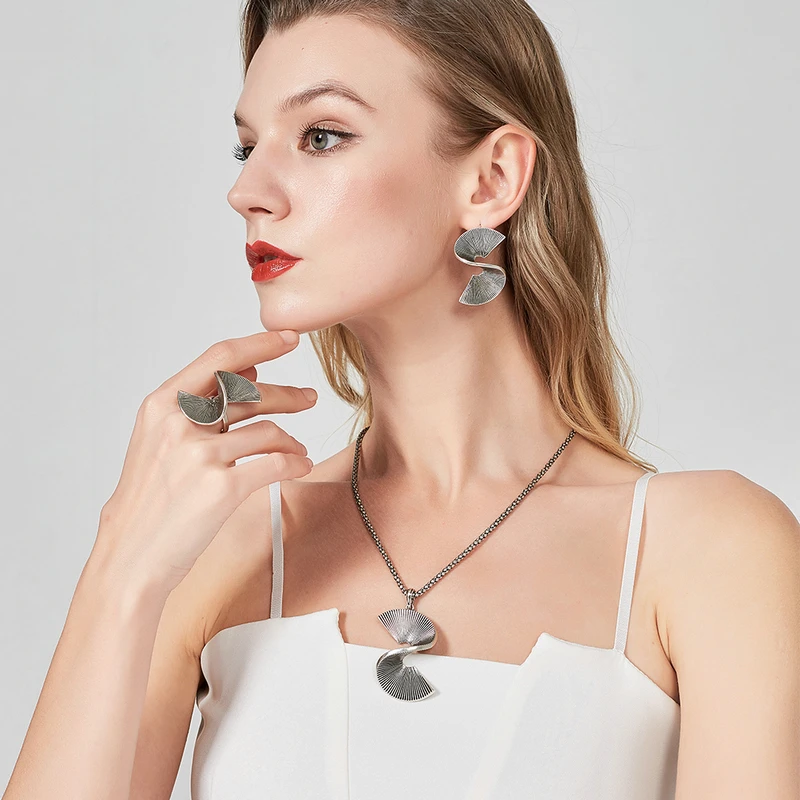 Винтажные тайские серебряные серьги Mytys в стиле панк металлические смелые