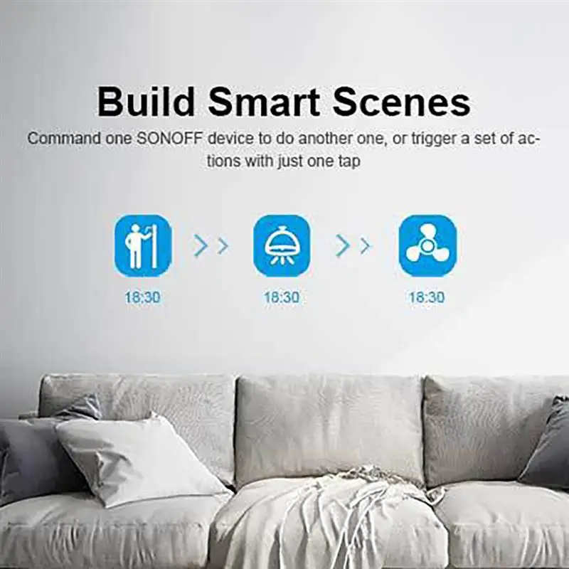 SONOFF умный WiFi потолочный вентилятор и выключатель света управление Лер AP дистанционное управление свет и вентилятор Совместимость с Alexa Google Home