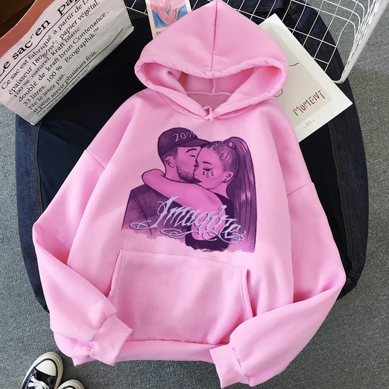 H2161 Ariana Grande Thank You Next Harajuku графическая Толстовка для женщин 90s Ullzang 7 колец забавная толстовка не звать меня Толстовка Ангел женский - Цвет: H2161