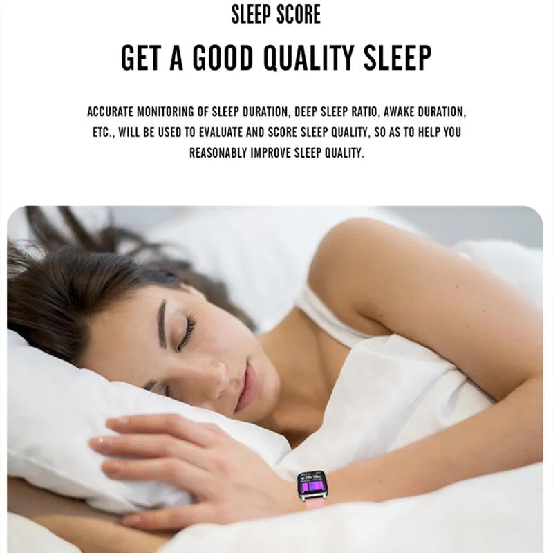 

2021 Smart Watch IP68 Waterproof Bluetooth 5.0 Sport Heart Rate Monitor 1.69inch screen