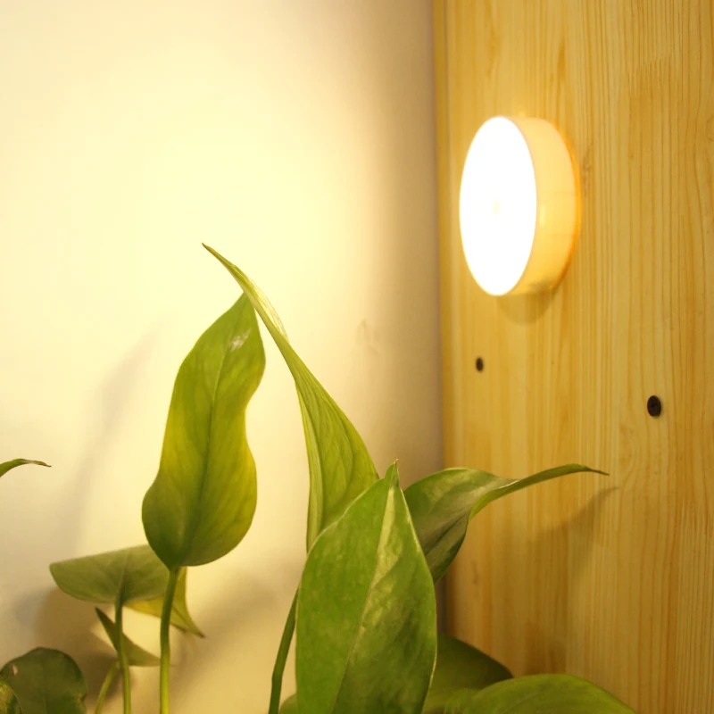 

LED Motion Sensor Night Light USB Rechargeable Wall Lamp Stairs Intelligent Body Light Sensor Lamp Cabinet Wardrobe Night Lamp