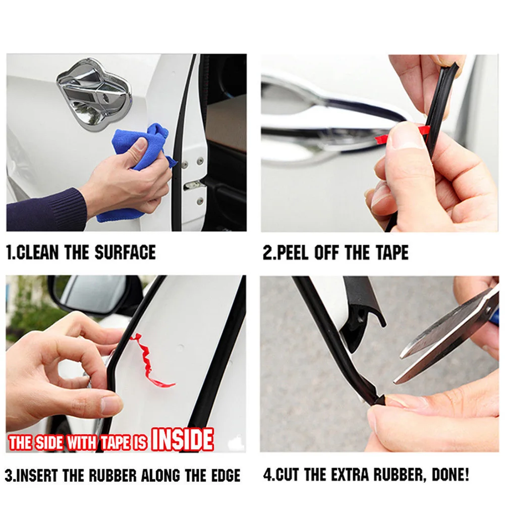 U Profile Moulding Roll Car Trim Strip Door Protector Edge Guard Sticker | Автомобили и мотоциклы