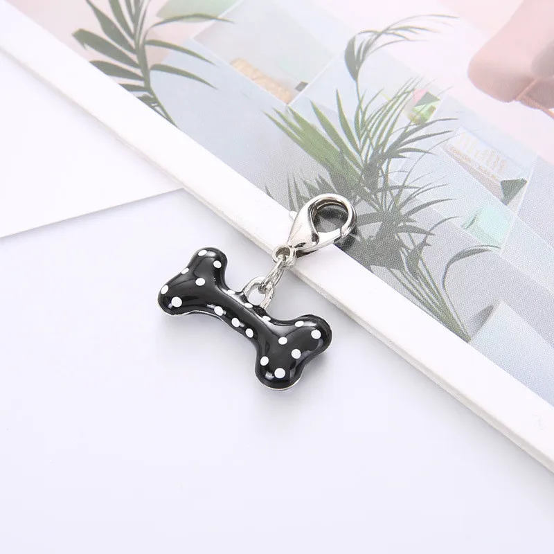 New Fashion Jewelry Red Pink Bone Collar Pendant Necklace Cute Decorated Pet Dog Tag Accessory | Дом и сад