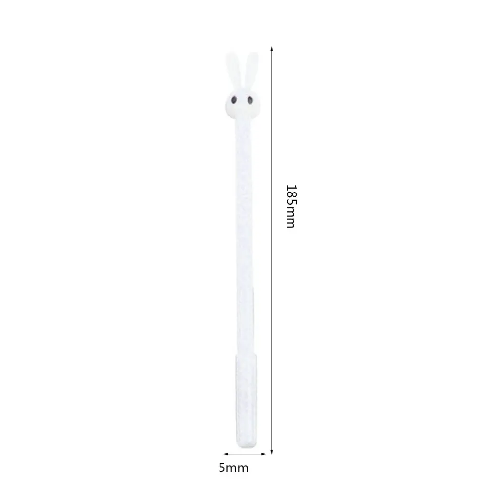 

Creative Cartoon Stationery Cute Long Ears Rabbit Jelly Neutral Pen Black Student Supplies Signature Pen