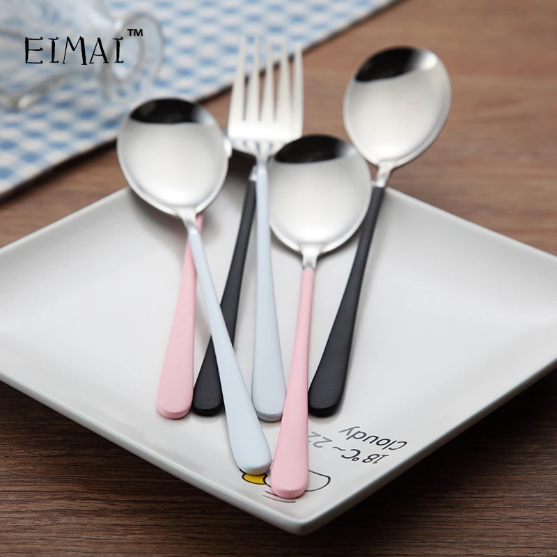 304 наборы посуды из нержавеющей стали набор школьной отправить столовую сумку в