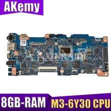 New!Akemy UX305CA mainboard REV 2.0 For ASUS UX305C UX305CA U305C Zenbook motherboard 100% Tested OK M3-6Y30 CPU 8GB-RAM