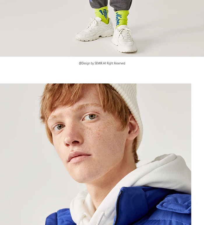 Semir, хлопковый жилет, мужской, Молодежный, хит, цветной, с буквенным принтом, с капюшоном, мужской жилет, теплый, короткий, параграф, тренд, без рукавов, жилет