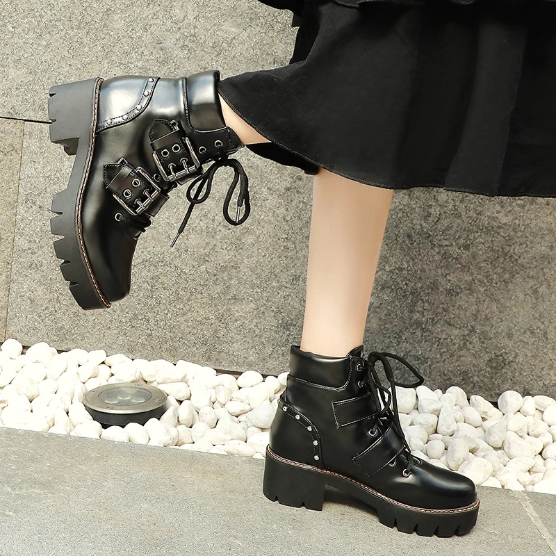 Женские ботильоны на массивной платформе Rimocy Модные леопардовые из