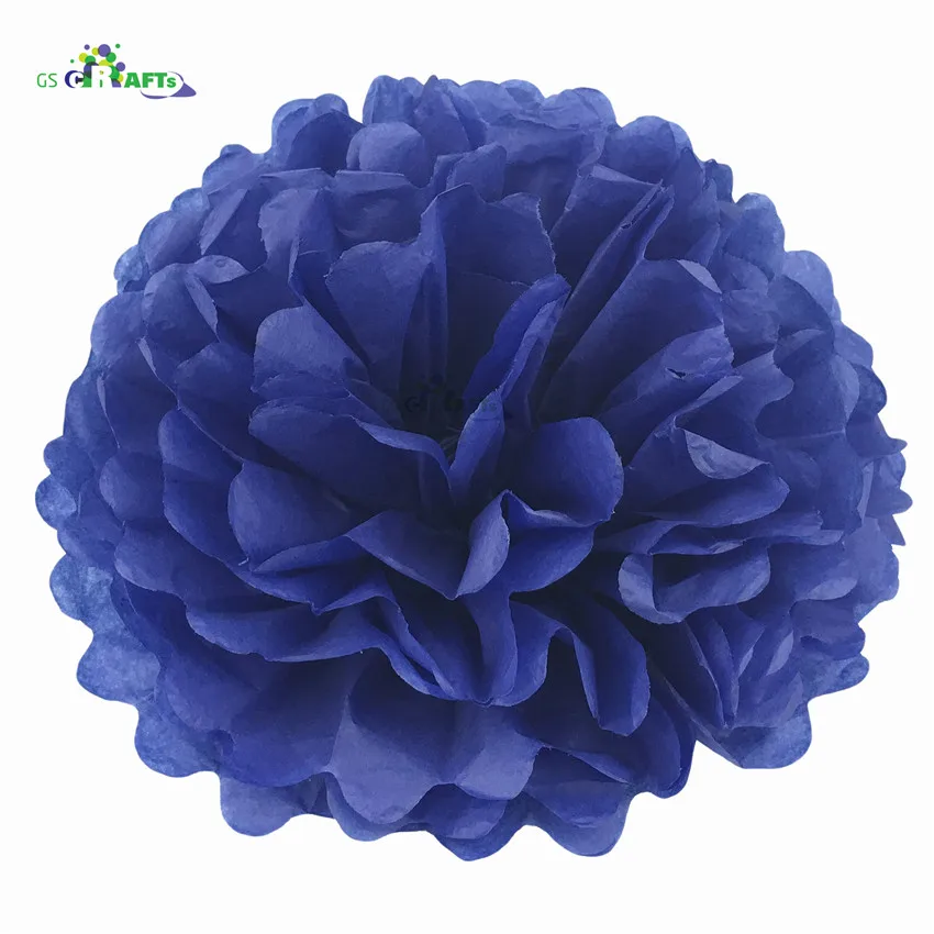 22.Royal Blue Высота каблука 10 см, каблук 15 см, 20 см, 25 см, свадебных платьев, декоративных изделий и Бумага помпонами Pom Poms 4 6 8 10 дюймов шары вечерние дома декоративная ткань украшения ко дню рождения - Цвет: 22.Royal Blue