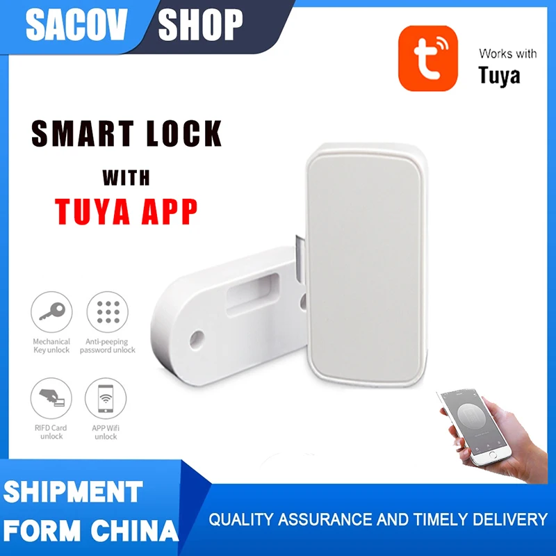 

TUYA замок выдвижного ящика, умный замок шкафа DIY скрытые безопасные цифровой умный шкаф замок аксессуары для дома скрытые безопасные цифрово...