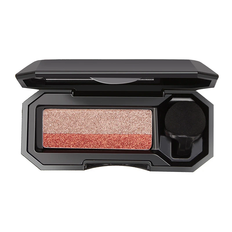 Двухцветные тени для век ленивых начинающих персиковый цвет земли с зеркальной