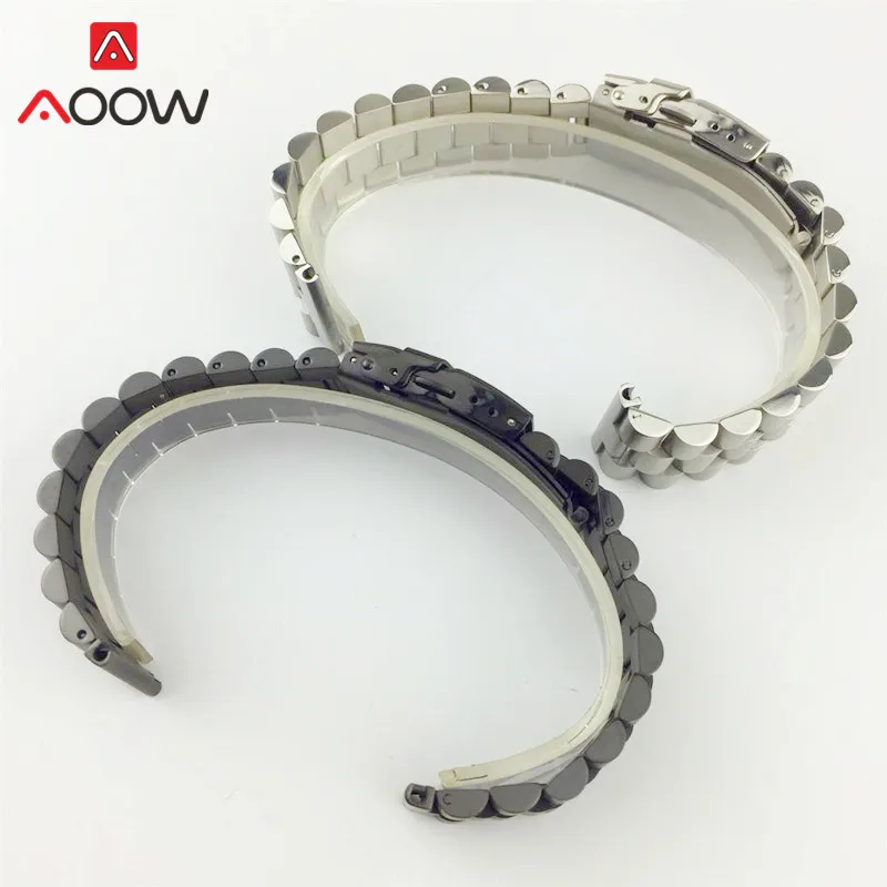 Ремешок складной мужской из нержавеющей стали 20/22 мм