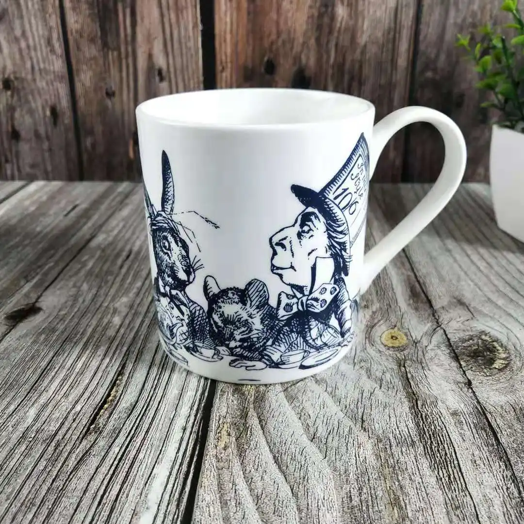 D Британская керамическая чашка для кофе whittard чашка из твердого английского фарфора Алиса в стране чудес английская чашка для молока - Цвет: D