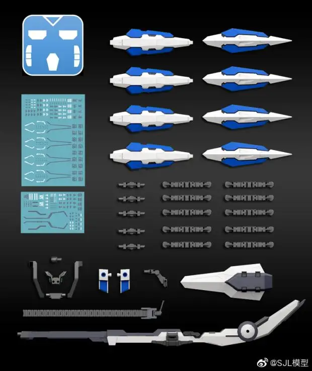 A EXIA 00 Gundam Модель MG MB HS набор оружия - Цвет: A