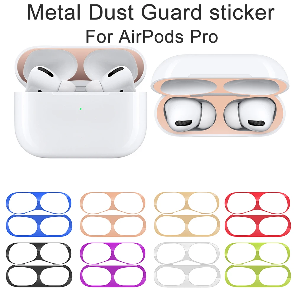 8 цветов металлическая защитная крышка для AirPods Airpod Pro пленка кожи железная