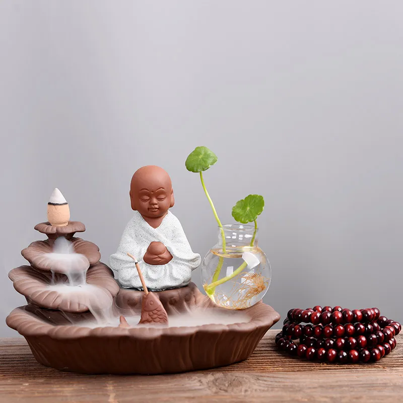 T керамическая горелка ручной работы для благовоний Zen Monk набор держатель палочек