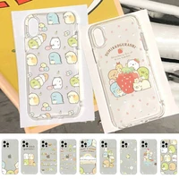 yinuoda japan cartoon sumikko gurashi phone case for iphone 11 12 pro xs max 8 7 6 6s plus x 5s se 2020 xr case